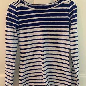 Long sleeve striped top from JCrew.
